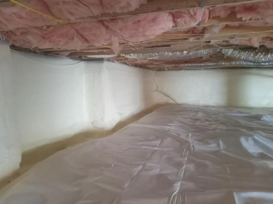 Crawl space encapsulation with closed-cell spray foam for Roof Maintenance in Loomis